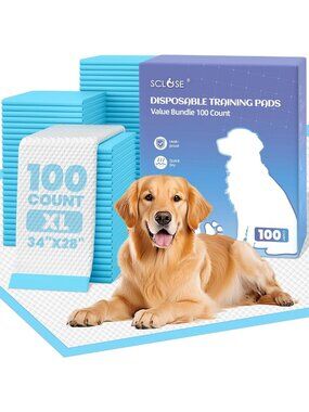 100 Count XL Disposable Dog Training Pads - 34"x28" Puppy Pee Pads for Easy